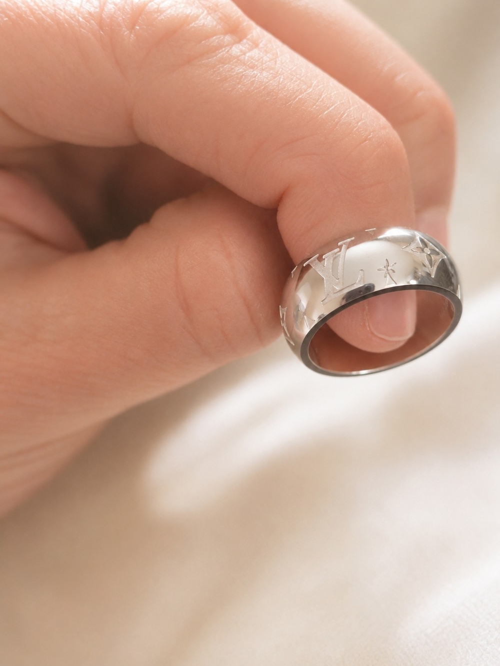 Polished Stainless Steal Monogram Band